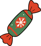 Wrapped Candy SVG Festive Twist Vector