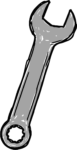 Wrench SVG Sketchy Metallic Vector