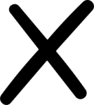 X Mark SVG Bold Close Icon Vector
