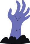 Zombie Hand SVG Creepy Graveyard Vector