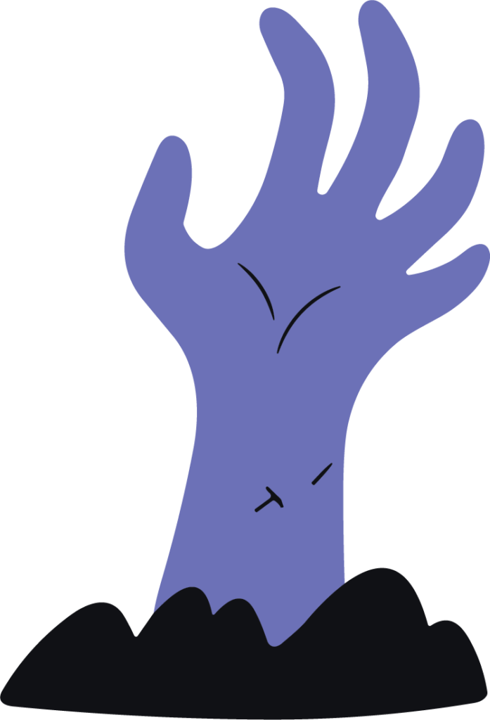Zombie Hand SVG Creepy Graveyard Vector