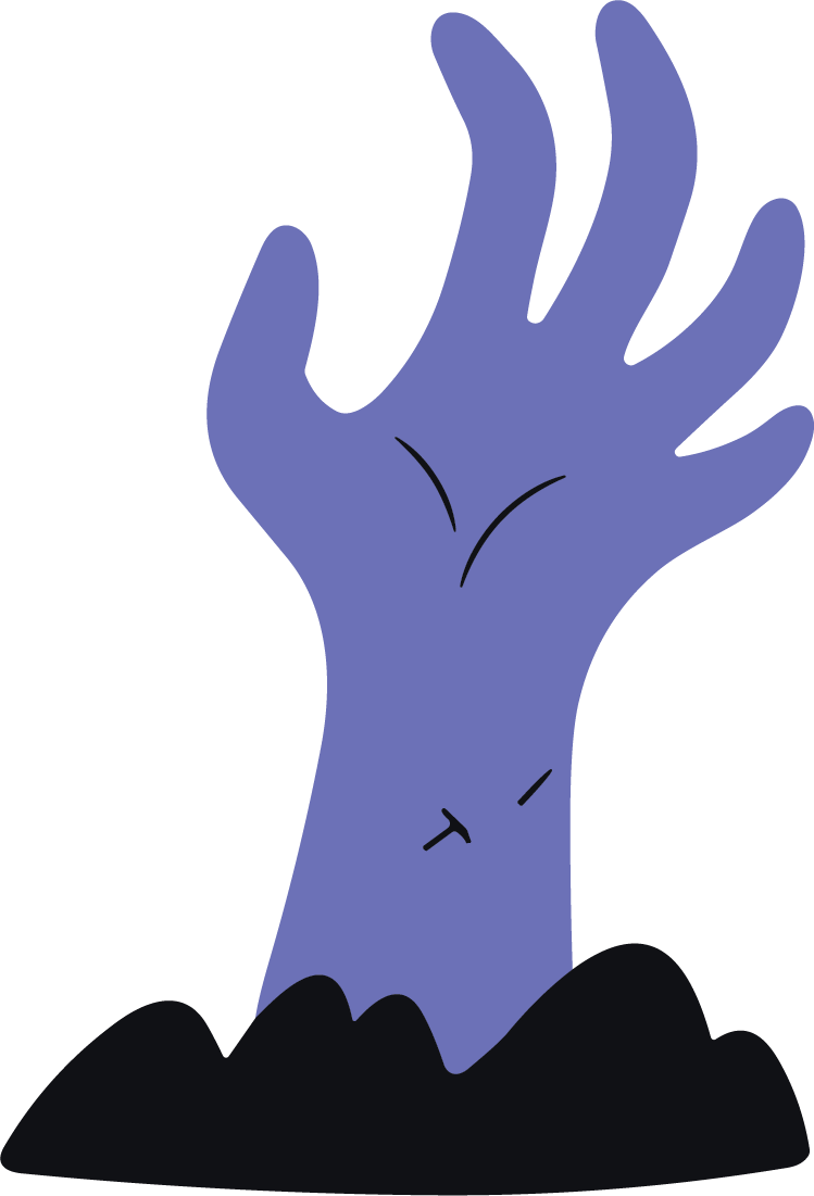 Zombie Hand SVG Creepy Graveyard Vector - Image 1