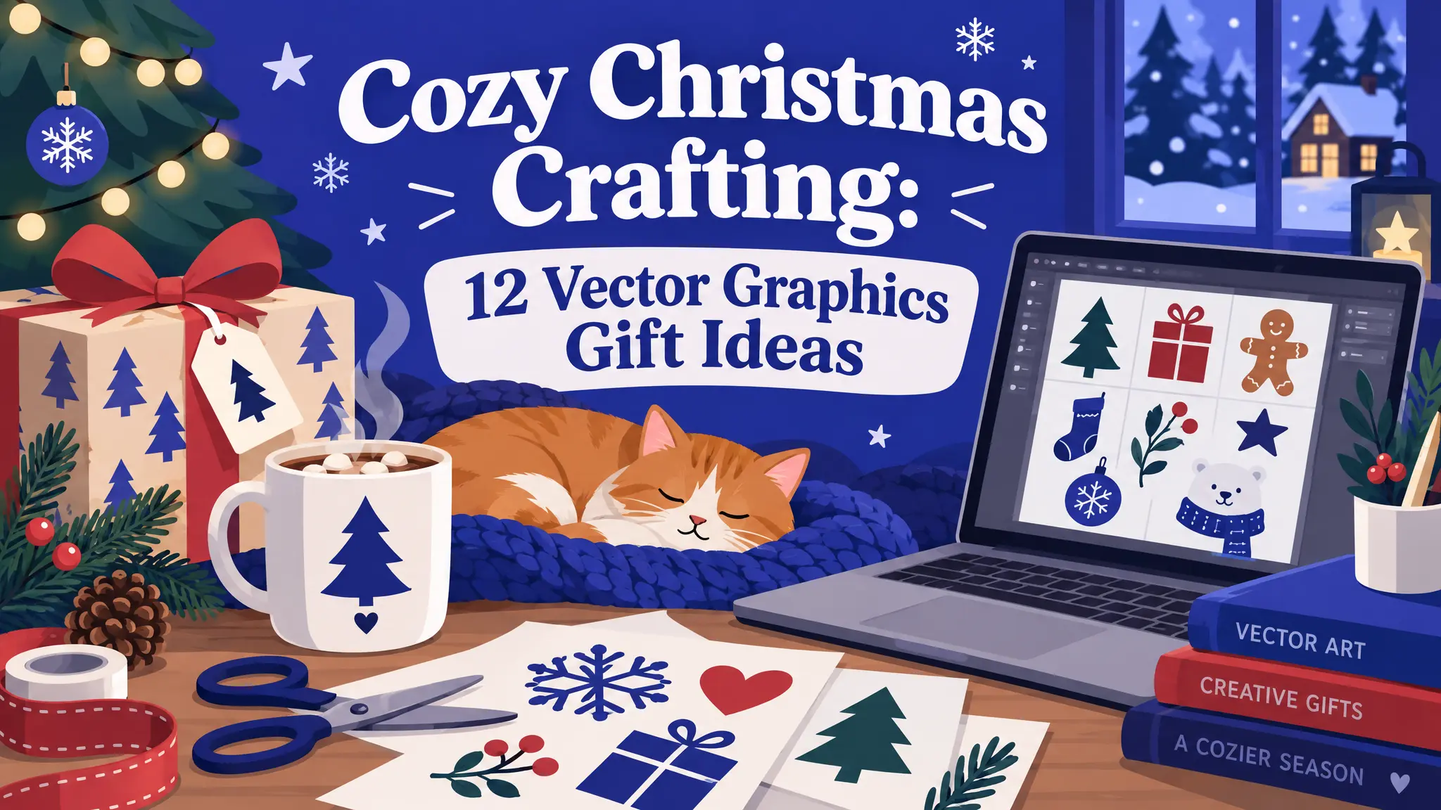 Cozy Christmas Crafting: 12 Vector Graphics Gift Ideas