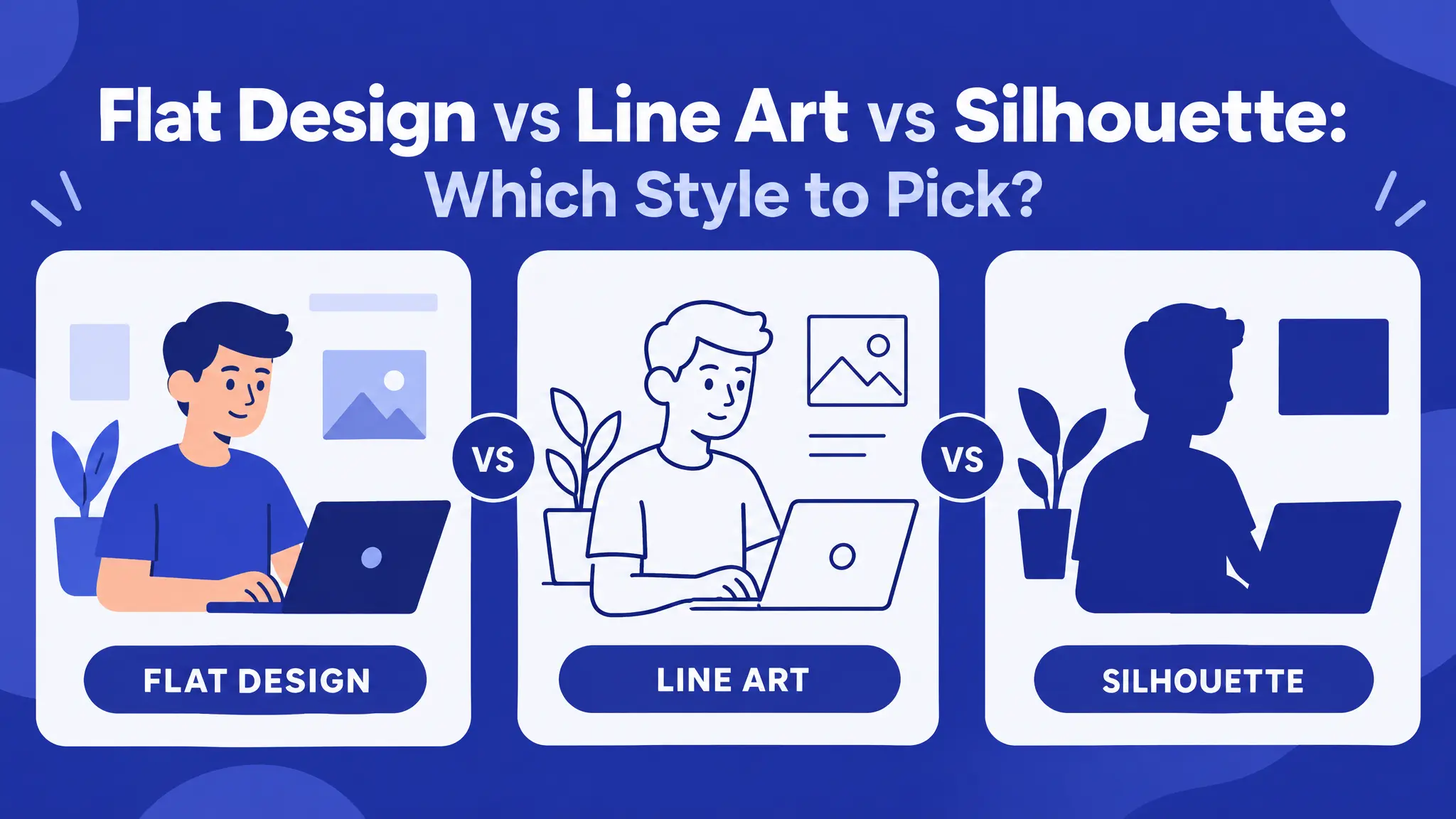 Flat Design vs Line Art vs Silhouette: Which Style to Pick