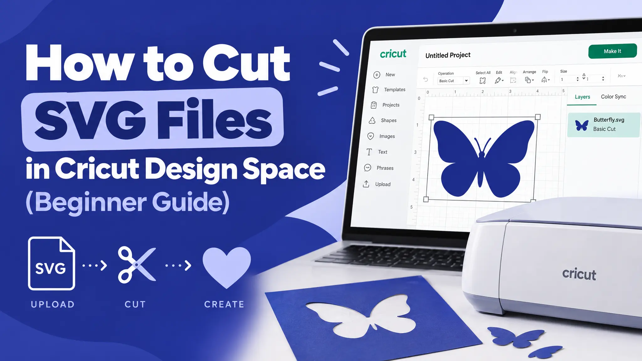 How to Cut SVG Files in Cricut Design Space (Beginner Guide)
