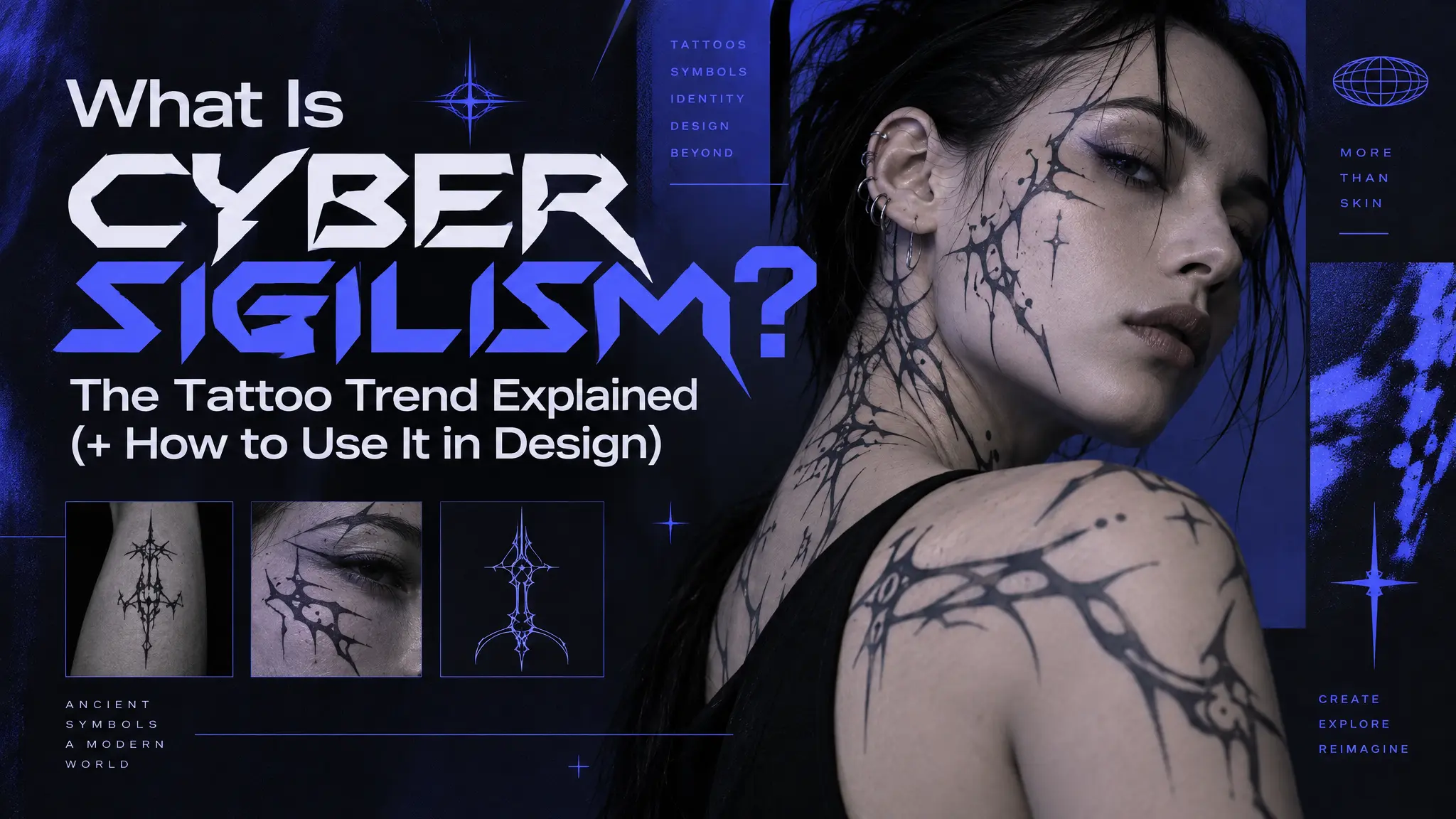 What Is Cyber Sigilism? The Tattoo Trend Explained (+ How to Use It in Design)
